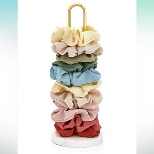 White and Gold Scrunchie Stand